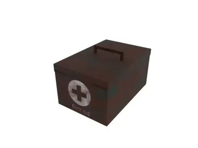 First aid kit  Free low-poly 3D model