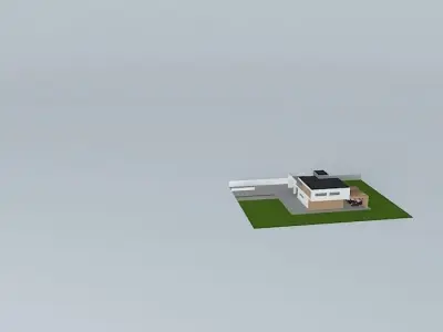 Modern house H2 Free 3D model