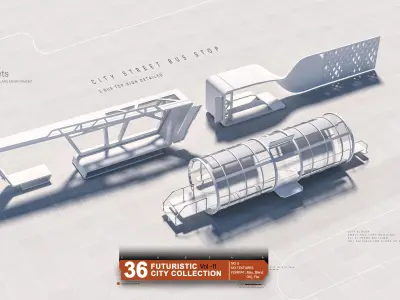FUTURISTIC SCI-FI CITY COLLECTION VOL 11 3D model