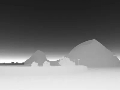 Seaside observation deck 3D model