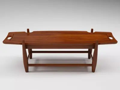Arimello danish teak coffee table 3D model