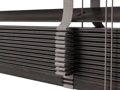 Wooden Blinds Set 44 3D model