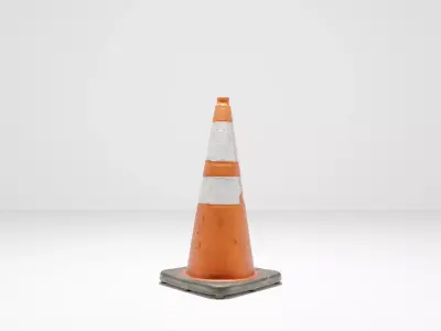 Traffic Cone  Low-poly 3D model 3D model
