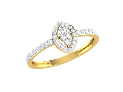 Women Ring Render 3dm STL OBJ FBX Details 3D print model 34