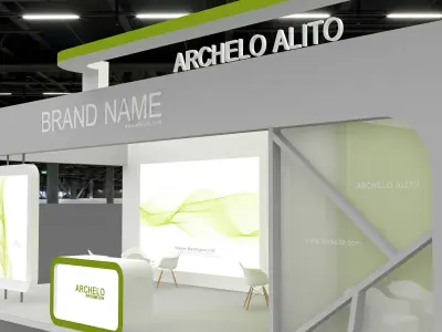 exhibition booth stand 3d model tradeshow 3D model