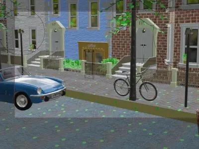 old street 3D model purchase