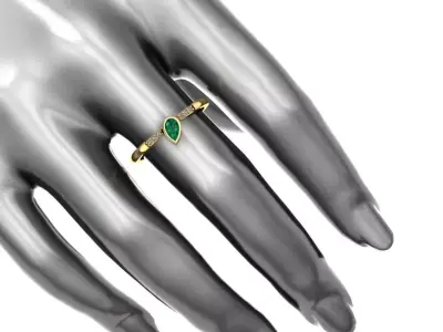 Ring - Gold - Silver 3D print model