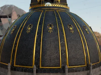 San Francisco City Hall  Low-poly 3D model