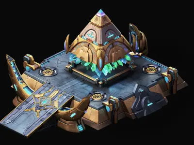 Heterogeneous - Architecture - Pyramid 02 3D model