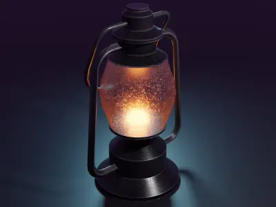 Lantern 3D model 13