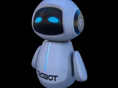 Cartoon Baby Robot 3D model