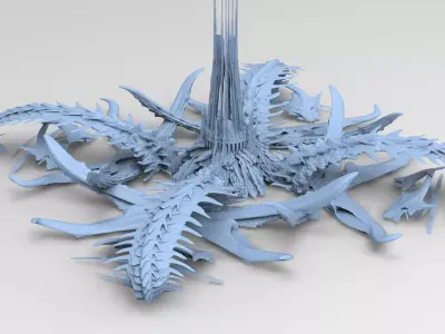 Kraken Under Ocean Temple floor design 2  3D model