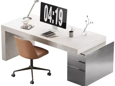 542 office furniture 31 workplace 15 3D model