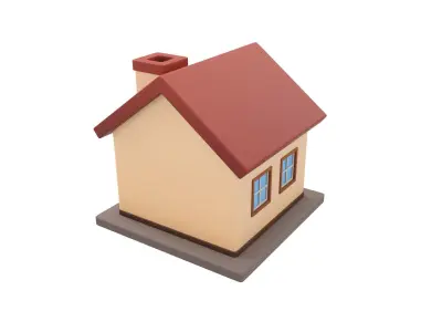 Cartoon House 3D model