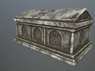 tomb 1 Low-poly 3D model purchase