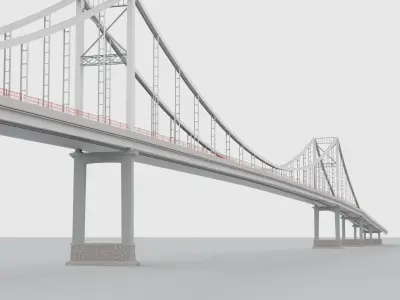 walker bridge Kiev 3D model
