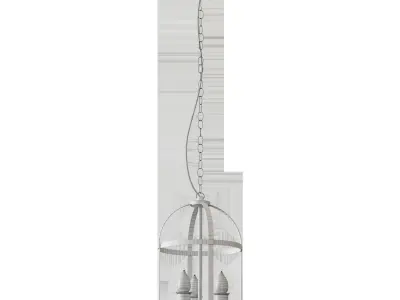 GALION Pendant lamp black  clear glass 25 cm 3D model