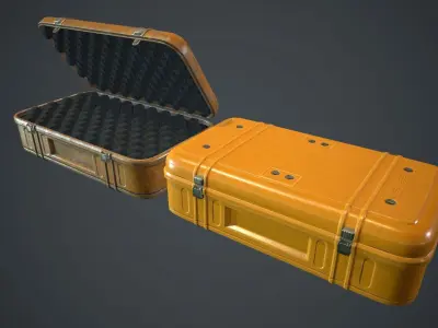 Metal Case PBR Game Ready Low-poly 3D model
