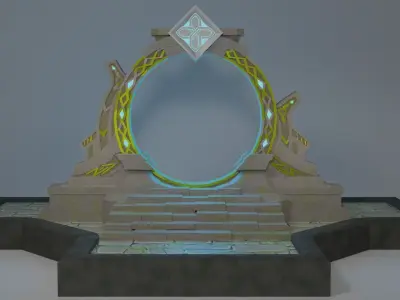 Portal to Spiral Abyss from Genshin Impact 3D model