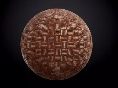 Metal Flooring Rusted Seamless PBR Texture Texture