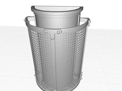 Holmfirth Centennial Rust Outdoor Armed Sconce 3D model