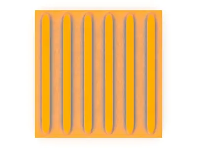 Tactile Pavement Line 6 Dirty 3D model