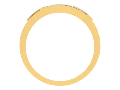 Light Weight Yellow Gold Diamond Ring  -ZA RN 4217 3D print model
