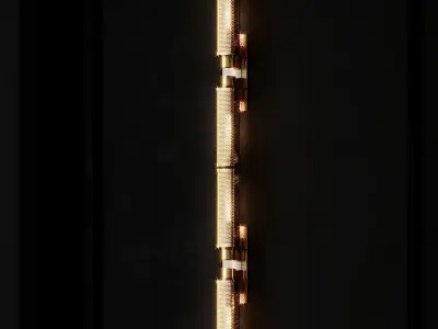 Oxon Hill 1-Light Armed Wall Sconce by Brayden Studio 3D model