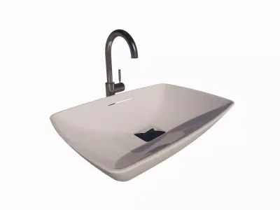 Toilet Lavatory with Faucet for Enscape 3D model