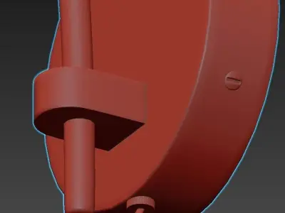 SAUCER wall lamp gold 3D model