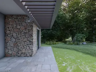 vacation house Low-poly 3D model