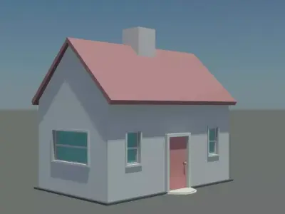House Low-poly 3D model