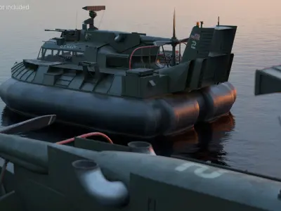  PACV Patrol Air Cushion Vehicle with Armament 