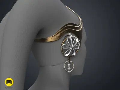 Garsa Fwips Headpiece - Star Wars Book of Boba Fett 3D print model