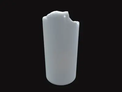 Medieval Candle V01 Low-poly 3D model