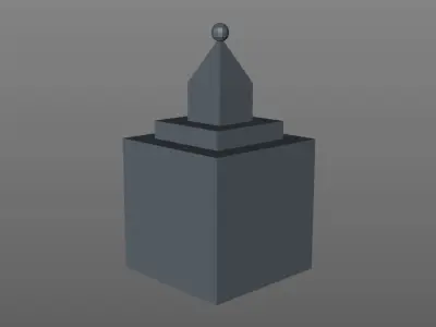 Toy House Low-poly 3D model