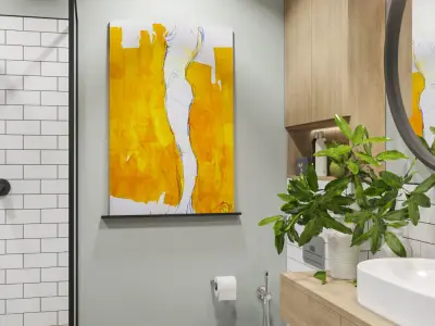 Bathroom in modern style 3D model