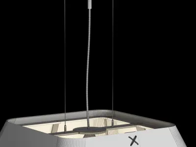 BuzziSpace BuzziShade Square Ceiling Lamp 3D model