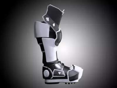 CG Cyber Boots Low-poly 3D model