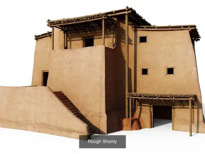 Desert Buildings Collection 3D Model Pack