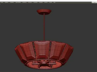 Bogema Chandelier Low-poly 3D model