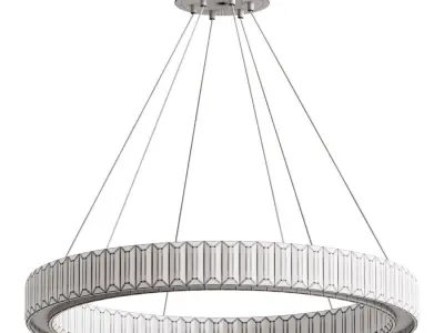 Pendant chandelier Elegant made of metal glass 3D model