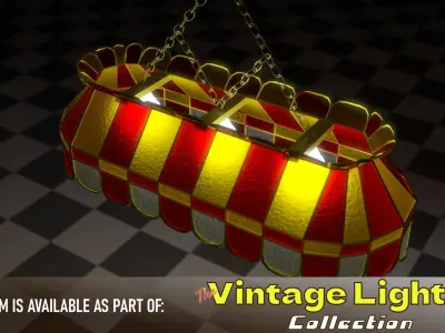 Vintage Hanging Lamp 3D model