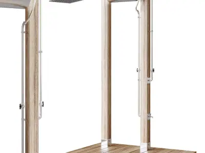 Combined shower with sprinkler 3D model