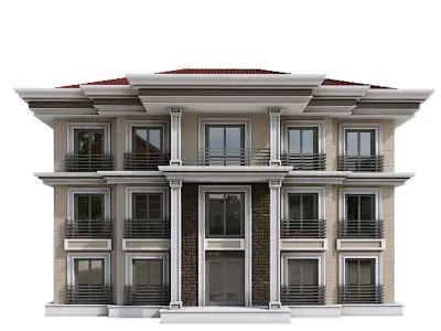 Modern Residential Building 20 3D model