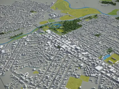 Masterton  Low-poly 3D model