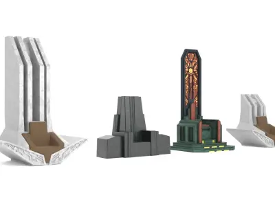 Star Wars Throne collection 1-6 scale Hottoys 3D Model Pack