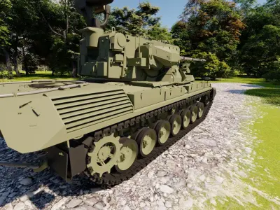 Flakpanzer Gepard 3D model