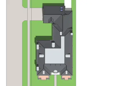 P186-Sketchup 1006 house architecture 3D model