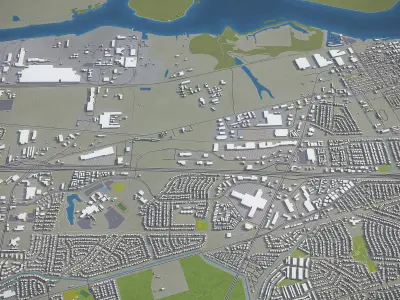 Antioch - City 3D Model Low-poly 3D model